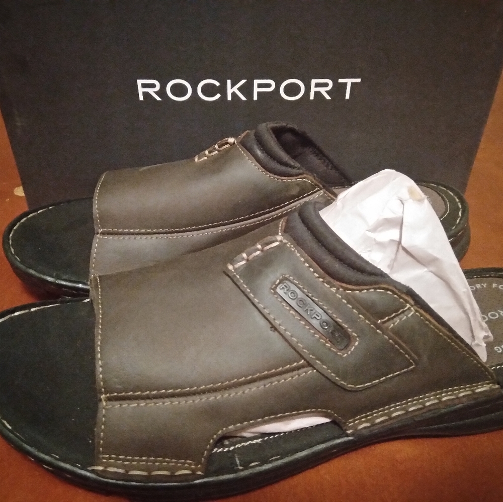 MEN'S NIB ROCKPORT DARWYN SLIDE 2 H80304